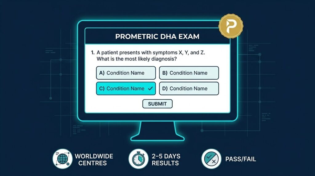 DHA Prometric exam Dubai 2026 computer-based test MCQ how to book DHA exam