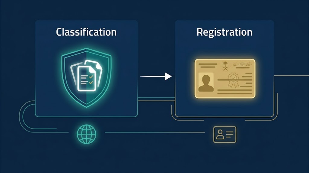 Difference between SCFHS Professional Classification and Professional Registration explained